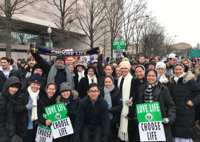 Students and Faculty at March for Life