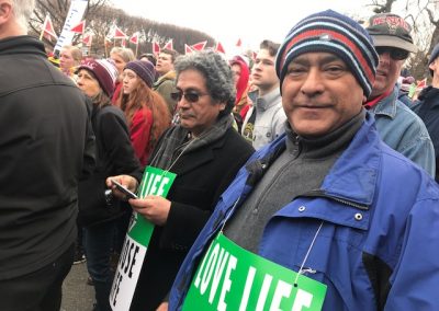 Faculty member at March for Life