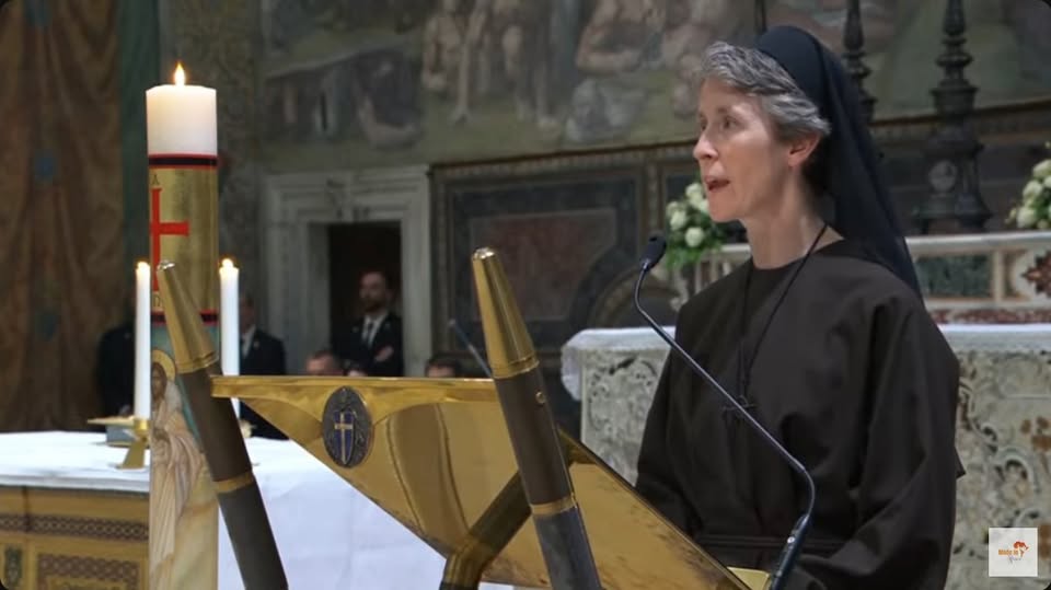 Holy Apostles Alumna Sister Mary Mercy Lee Proclaims First Reading at Pope Leo XIV’s First Mass