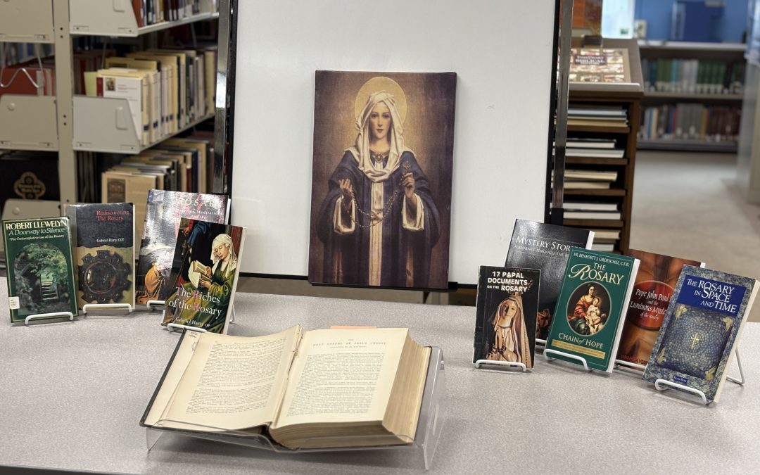 The Virgin Mary and the Rosary – October Library Display